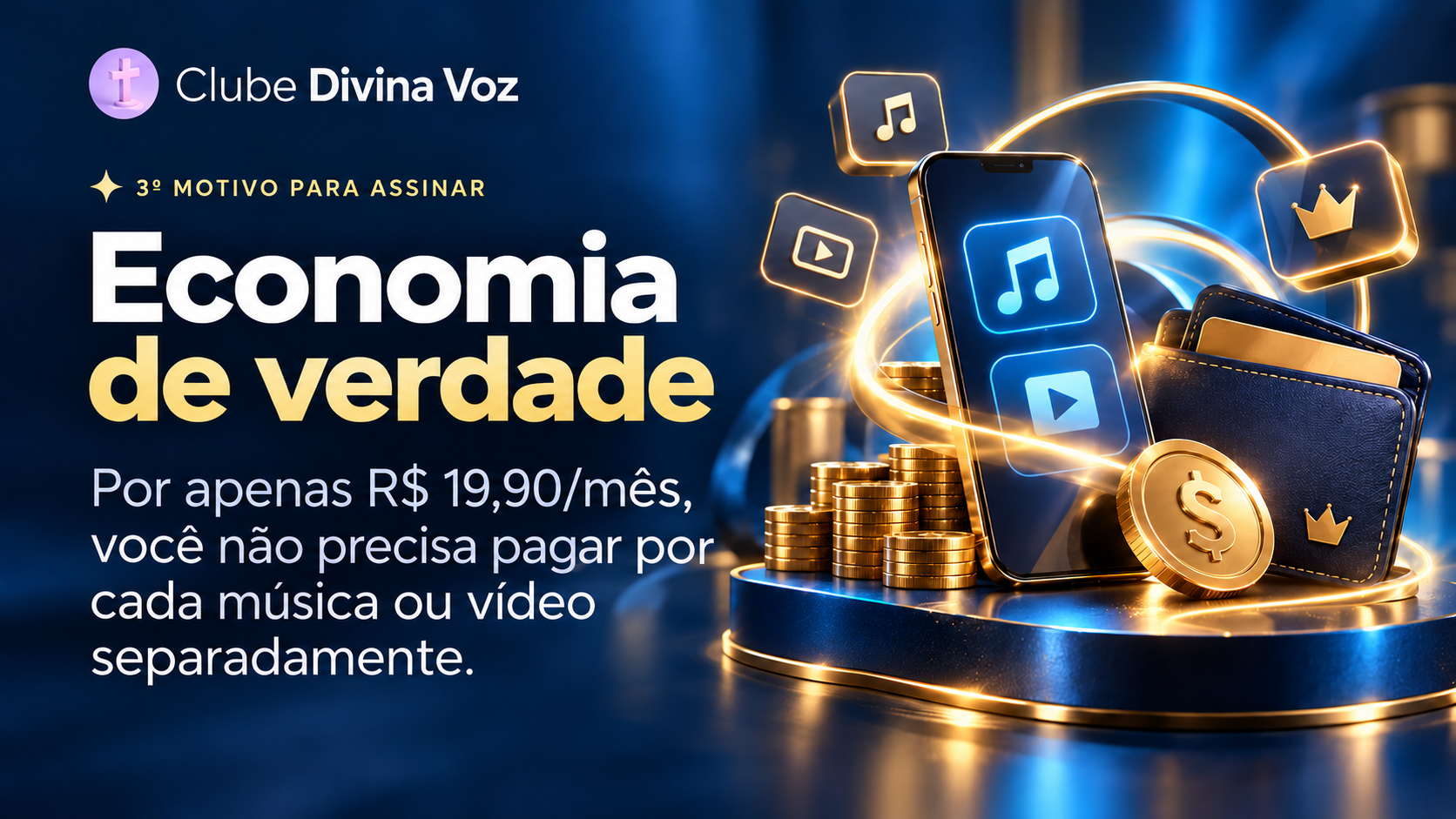 3º motivo para assinar: economia de verdade, tudo por R$ 19,90/mês