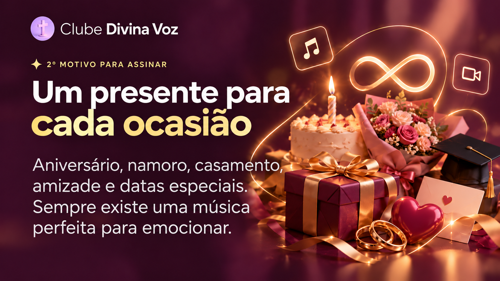 2º motivo para assinar: um presente para cada ocasião especial